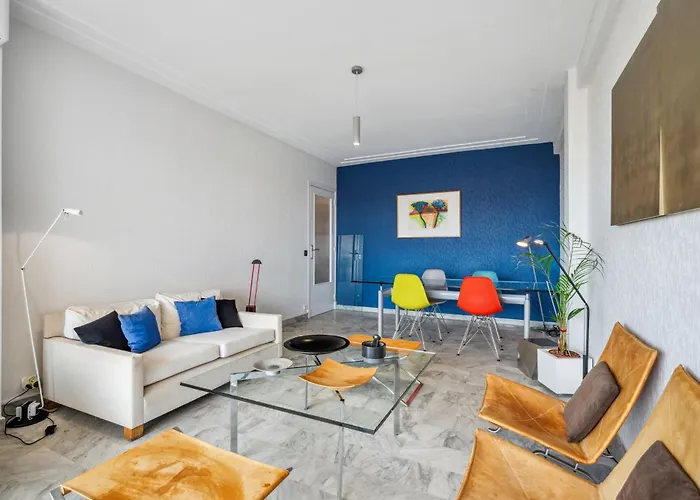 Apartamento Spacieux 2p Design, Proche Gare, Tennis Et Plages Menton